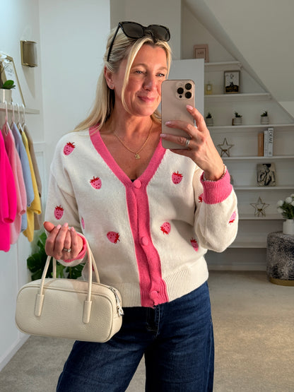 Strawberry Cardigan