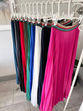 Pleated Maxi Skirt (10 Colours)