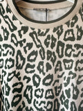 Khaki Leopard Print Sweatshirt/Top