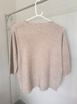 Oatmeal Half Sleeve Jumper