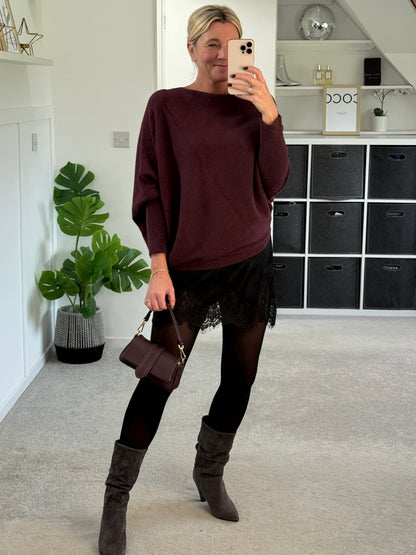 Asymmetric Batwing Jumper | Lots of Colours