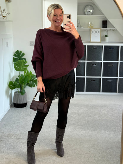 Asymmetric Batwing Jumper | Lots of Colours