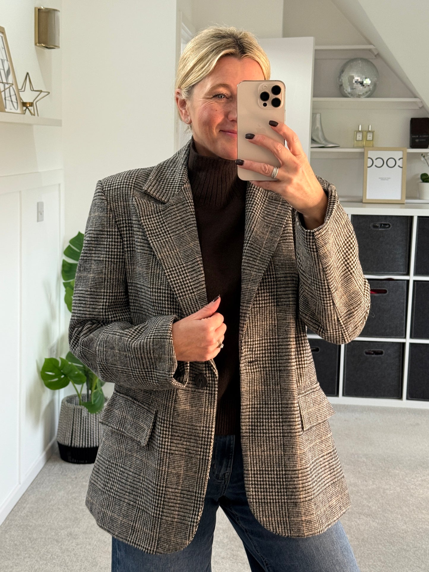 Latte Turtleneck 3/4 Sleeve Jumper