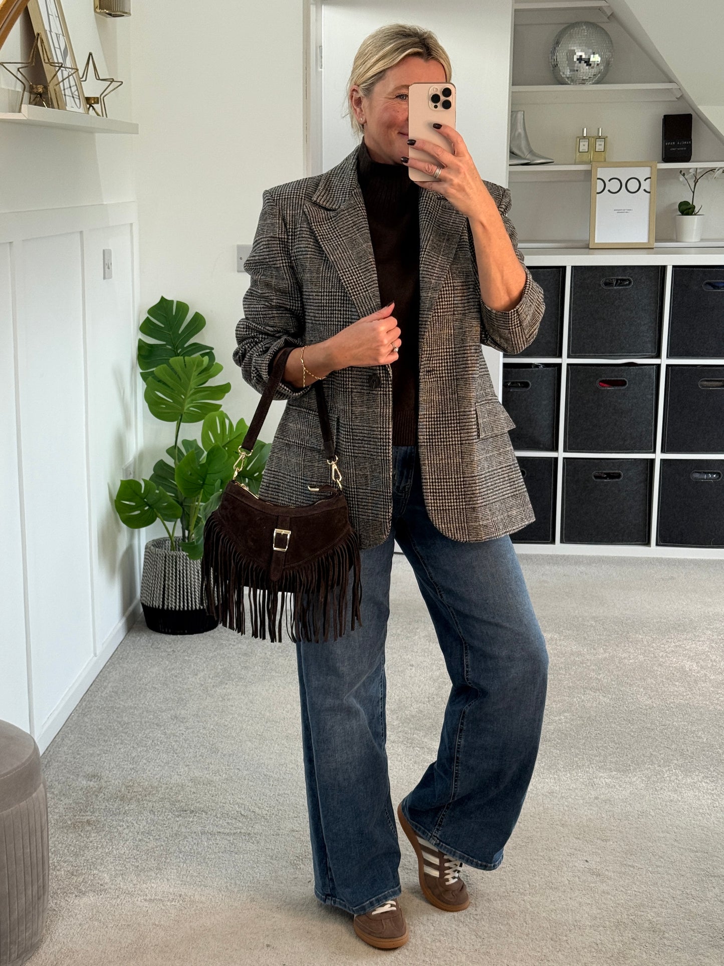 Latte Turtleneck 3/4 Sleeve Jumper