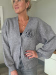 Carrie Grey Corsage Cardigan