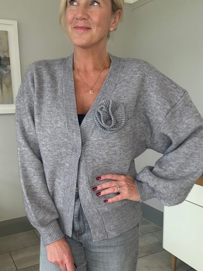 Carrie Grey Corsage Cardigan