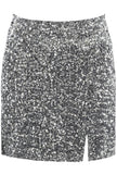 Silver/Grey Sequin Mini Skirt