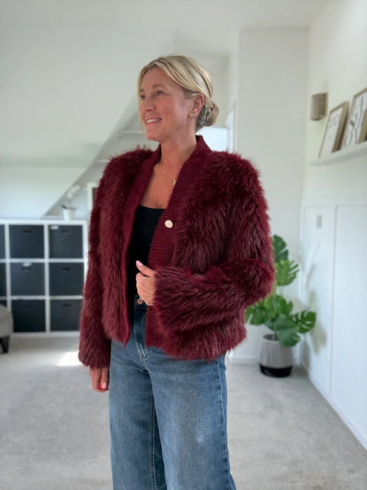 Faux Fur Cardigan
