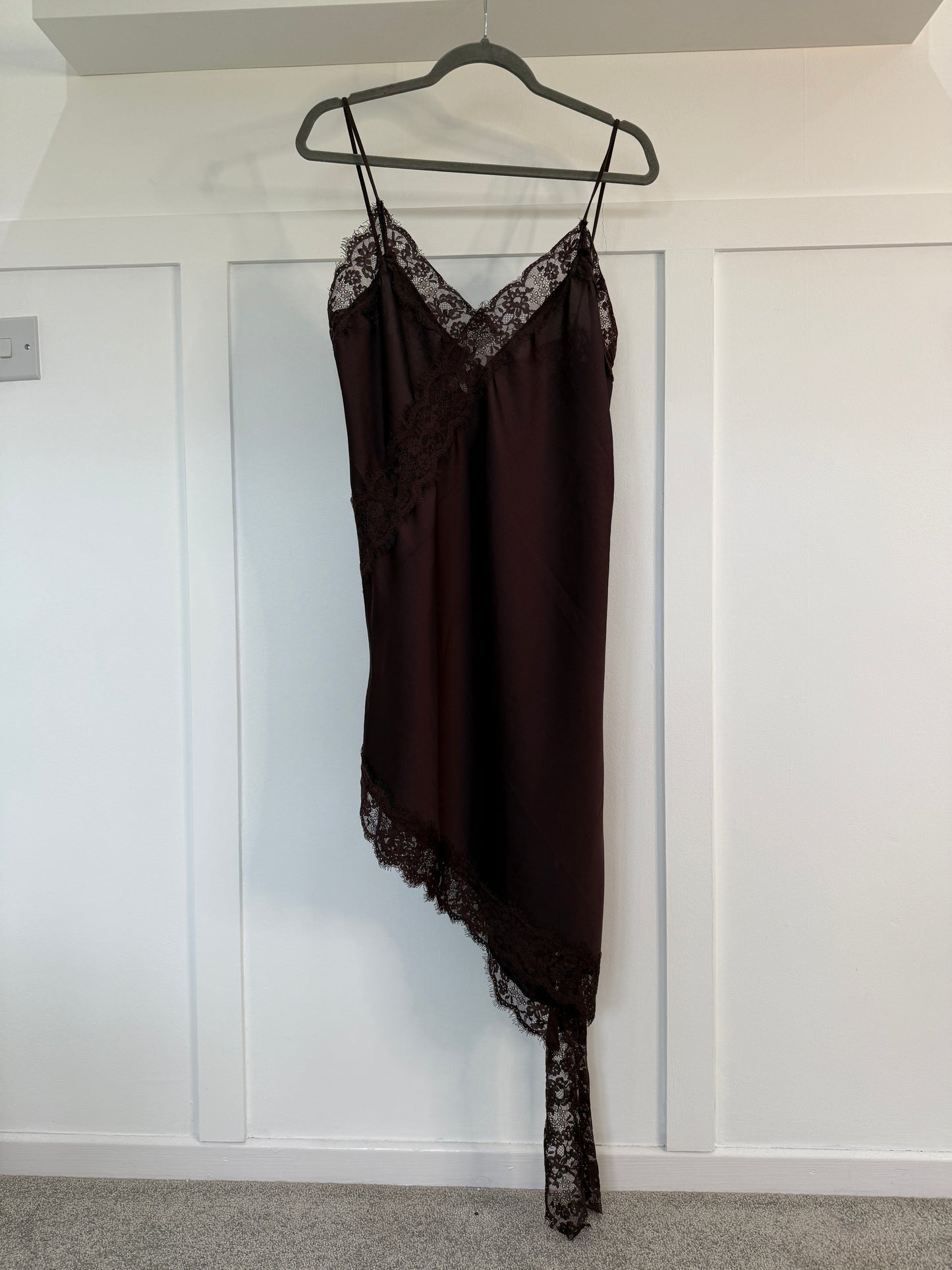 Asymmetric Satin/Lace Dress | 3 colours