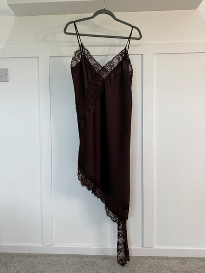 Asymmetric Satin/Lace Dress | 3 colours