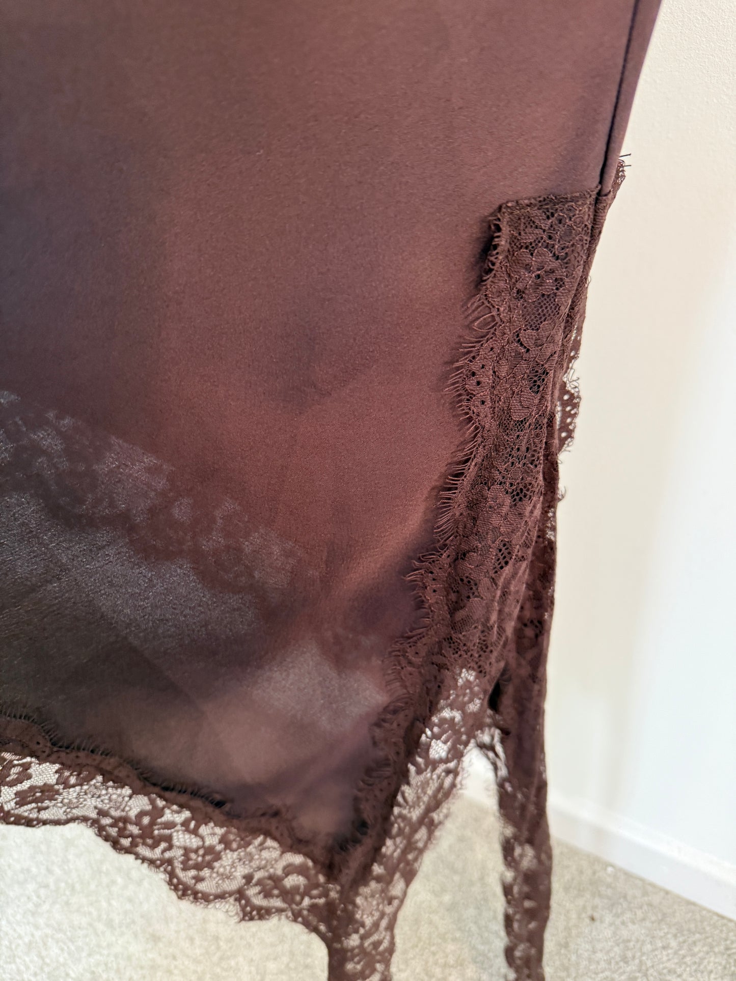 Asymmetric Satin/Lace Dress | 3 colours