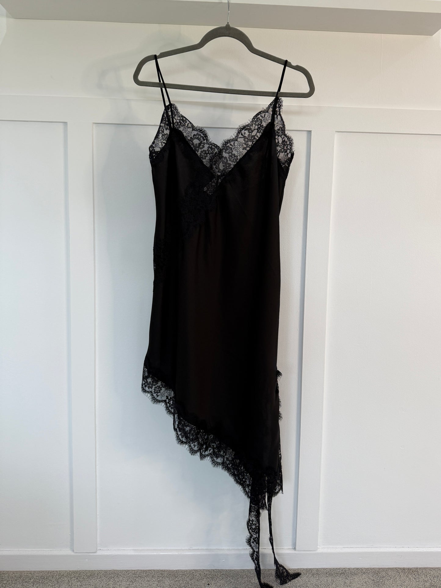 Asymmetric Satin/Lace Dress | 3 colours