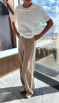 Berlin Navy Panel Wide Leg Trousers