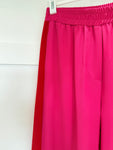 Pink/Red Stripe Wide Leg Trousers