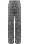 Black Sequin Wide Leg Trousers