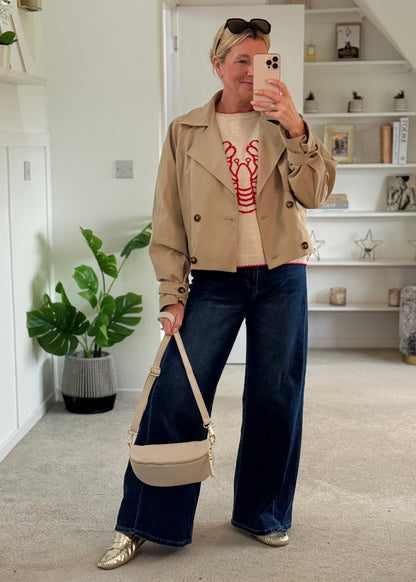 Stone Trench Style Jacket