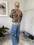 Leopard Tie Cardigan