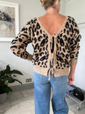 Leopard Tie Cardigan