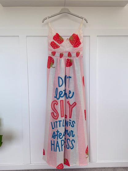 Bon Voyage Strappy Contrast Back Midi Dress