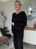 Black Glitter Jumper