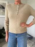 Mocha Soft Button Jumper