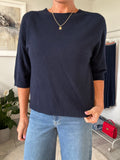 Navy Half Sleeve Jumper