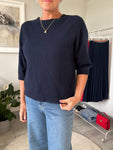 Navy Half Sleeve Jumper