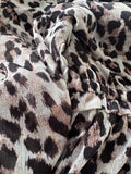 Leopard Print Long Sleeve Maxi Dress