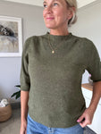 Khaki Half Sleeve Jumper