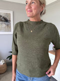 Khaki Half Sleeve Jumper