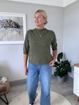 Khaki Half Sleeve Jumper