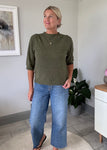 Khaki Half Sleeve Jumper