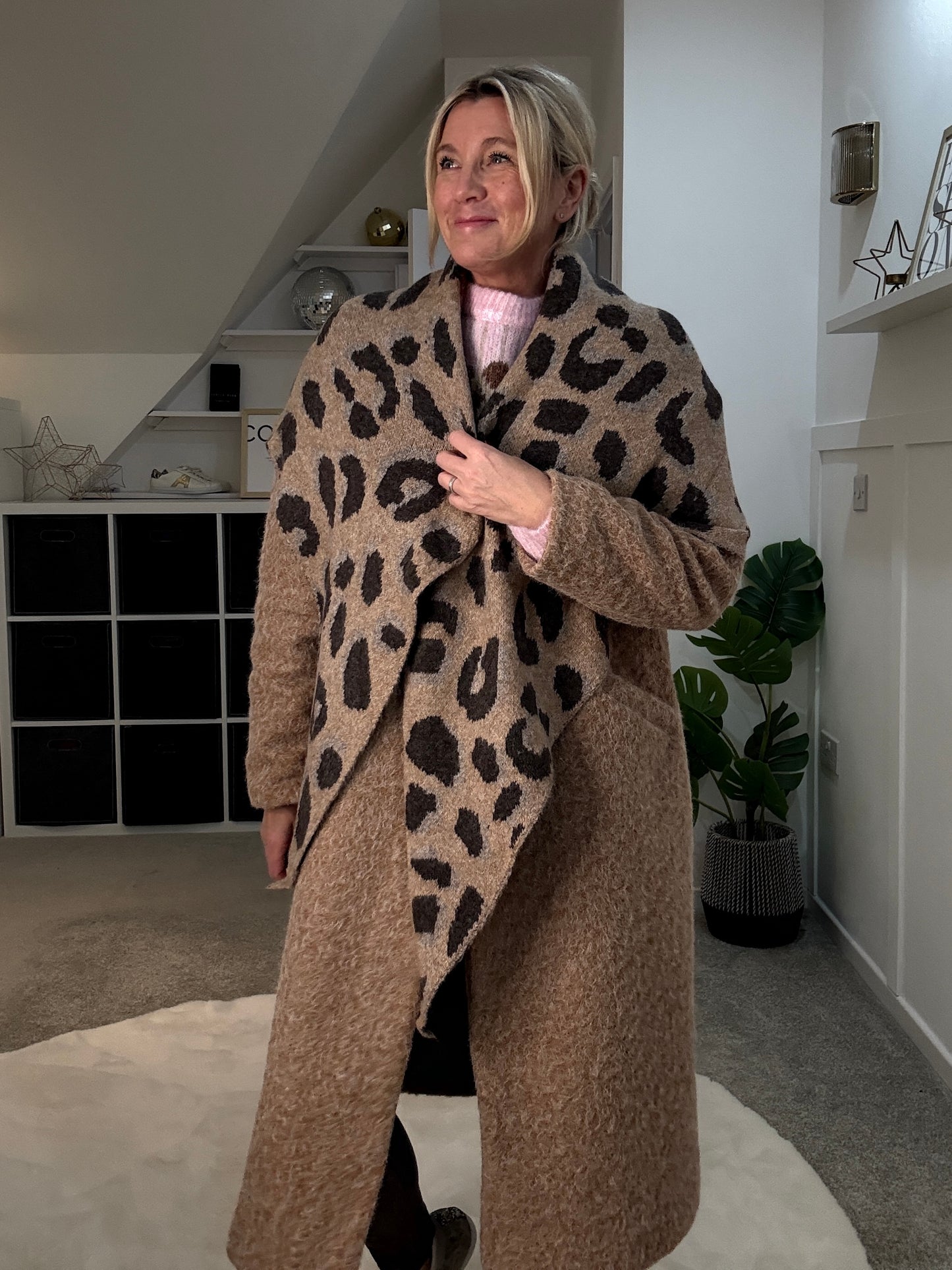 Mocha Double Breasted Cosy Coat