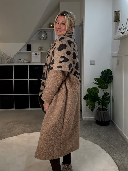 Mocha Double Breasted Cosy Coat