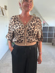 Giletta Leopard Print Cardi/Jacket