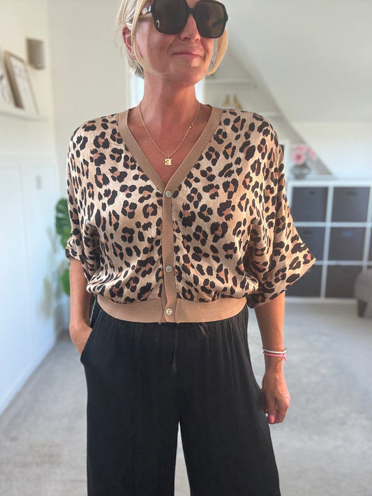 Giletta Leopard Print Cardi/Jacket - PRE ORDER