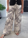 Katy Puma Print Wide Leg Trousers