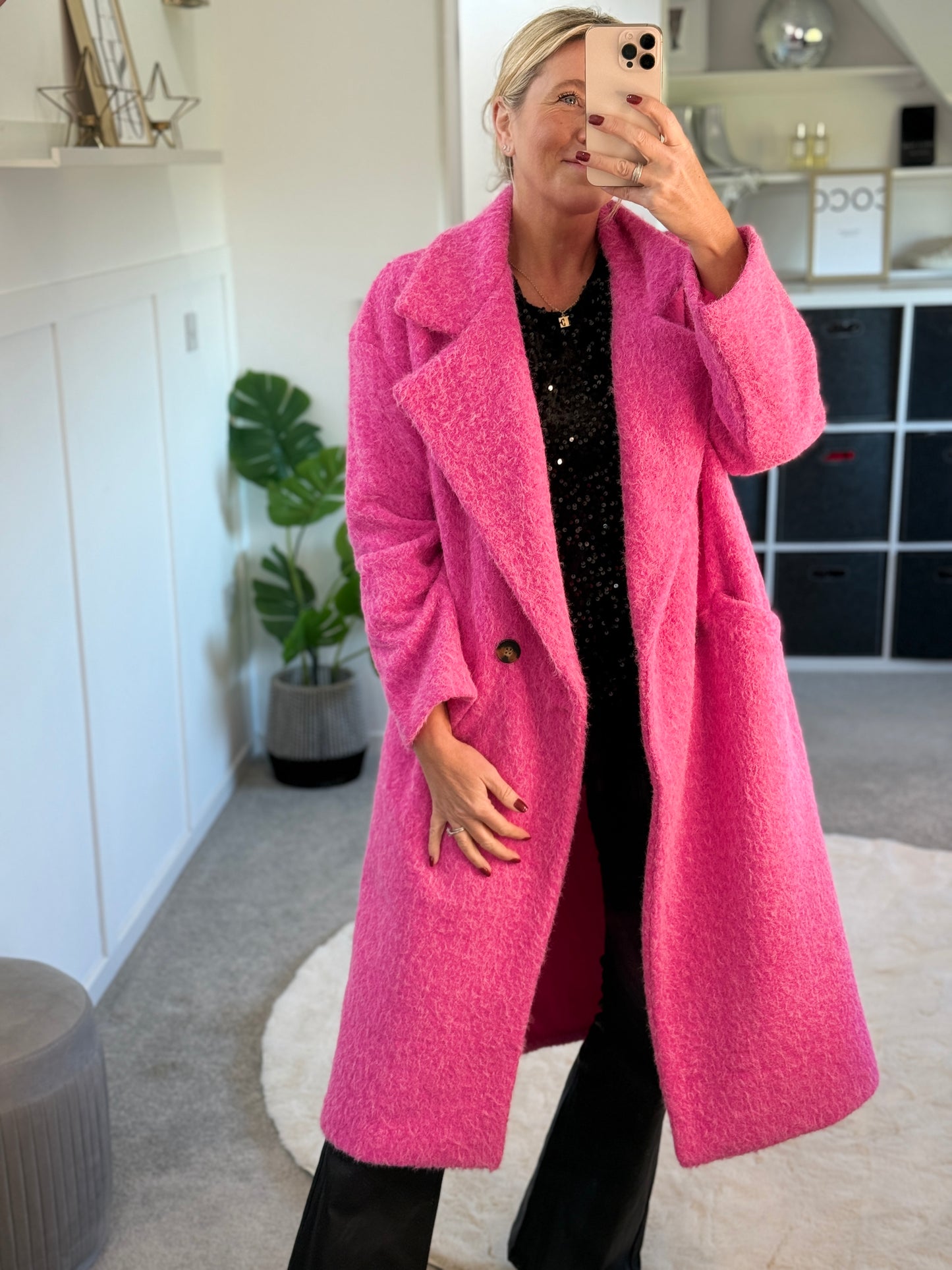 Black Sequin Sleeveless Top