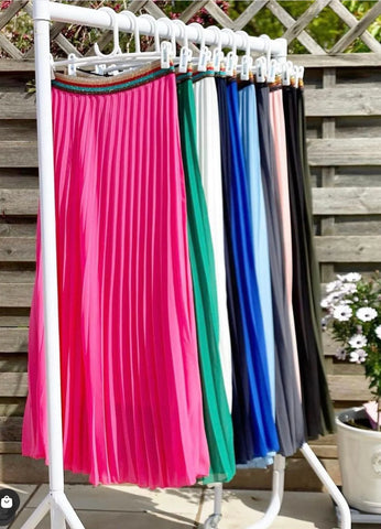 Pleated Maxi Skirts (Lots of Colours)