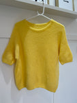 Yellow Fluffy S/S Jumper