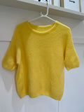 Yellow Fluffy S/S Jumper