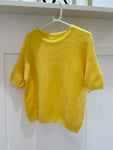 Yellow Fluffy S/S Jumper