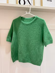 Green Fluffy S/S Jumper