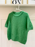 Green Fluffy S/S Jumper