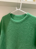 Green Fluffy S/S Jumper