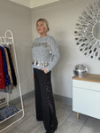 Grey/Silver Sequin Disk Jumper