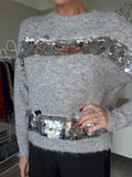 Grey/Silver Sequin Disk Jumper