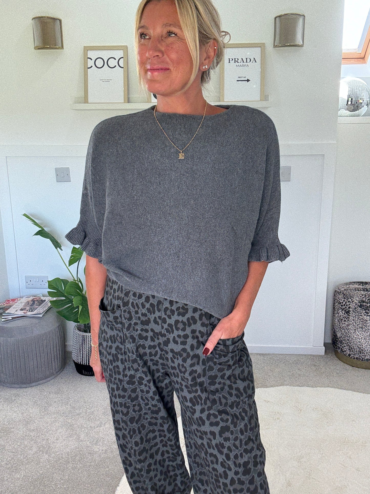 Frill Sleeve Batwing Jumper | Lots of colours