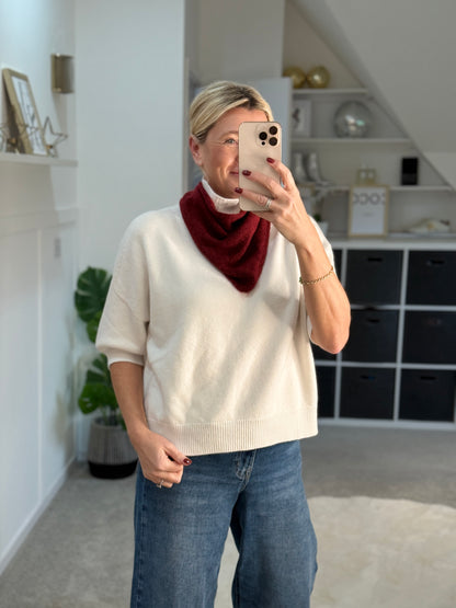 Latte Turtleneck 3/4 Sleeve Jumper
