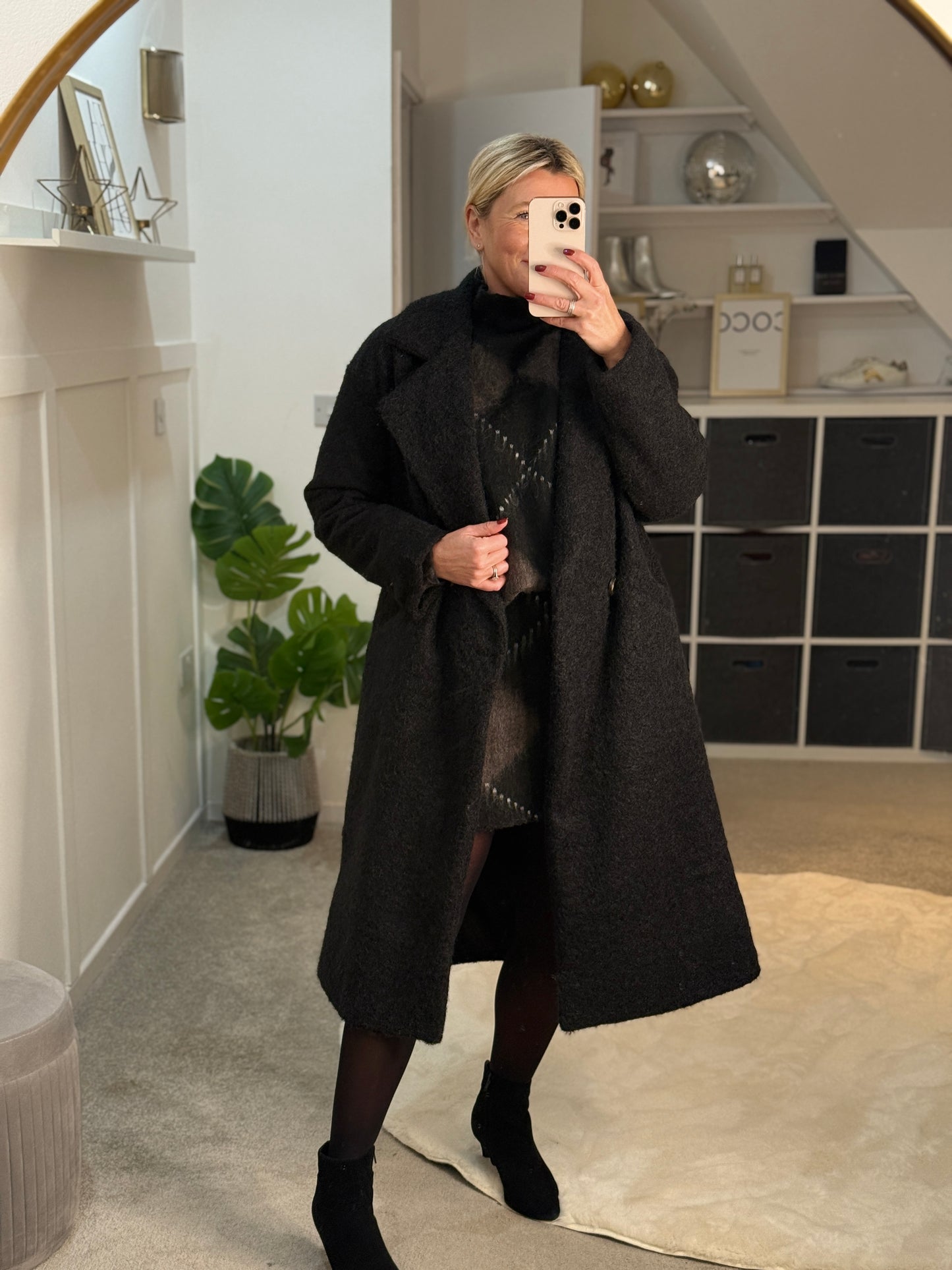 Brown/Black Argyle Mini Skirt